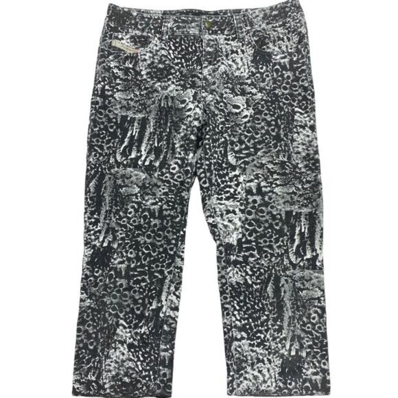 DIESEL Malphas Corduroy Skinny Pant Sz 28 Abstract Print - Picture 4 of 9